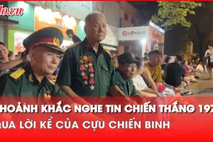 Cựu chiến binh bồi hồi nhớ lại khoảnh khắc nghe tin chiến thắng 30-4-1975