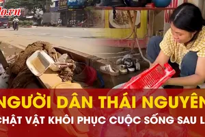 Người dân Thái Nguyên chật vật khôi phục cuộc sống sau cơn lũ lịch sử