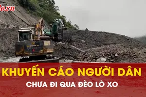 Hình ảnh mới nhất hiện trạng sạt lở đèo Lò Xo 