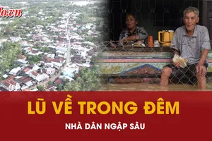 Đắk Lắk: Lũ về trong đêm, nhiều hộ dân bị ngập sâu 