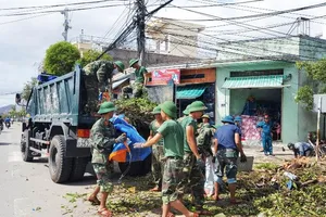 Vùng tâm bão gượng dậy trong đổ nát