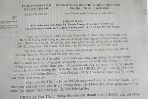 Đình chỉ chủ tịch xã vi phạm quản lý đất dự định đặc khu