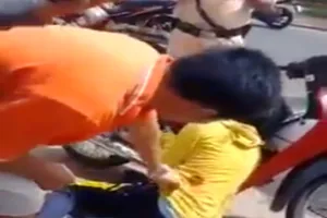 CSGT nổ súng, cô gái ngồi sau xe máy trúng đạn