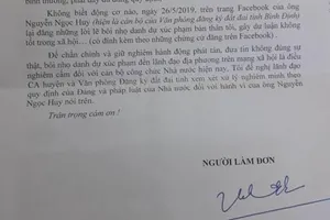 Phó Chủ tịch huyện đề nghị xử lý cán bộ tỉnh đăng facebook