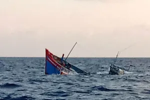 2 ngư dân mất tích do tàu cá bị sóng đánh chìm