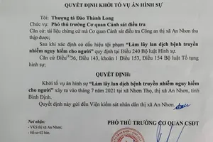 Khởi tố vụ án làm lây lan dịch bệnh liên quan 1 tài xế không khai báo y tế