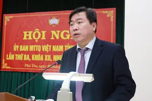 Ông Trần Hữu Thế được bầu làm Chủ tịch UBMTTQ Việt Nam tỉnh Phú Yên 