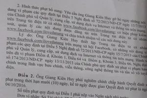 Xử phạt chủ fanpage để nhiều comment bôi nhọ lãnh đạo