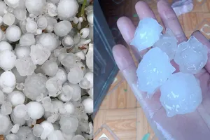 Mưa đá bất thường làm hư hỏng nhà cửa, hoa màu ở Hà Giang