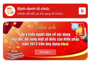 Bộ Công an hướng dẫn các bước góp ý sửa Hiến pháp trên ứng dụng VNeID