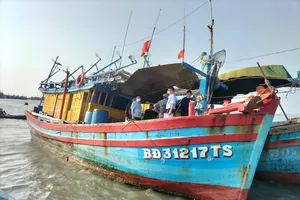 Bình Định: Ba cha con trên một tàu cá bị mất liên lạc với đất liền nhiều ngày