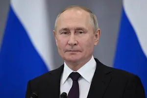 Tổng thống Nga Vladimir Putin tại một cuộc họp báo ở thủ đô Astana (Kazakhstan). Ảnh: SPUTNIK