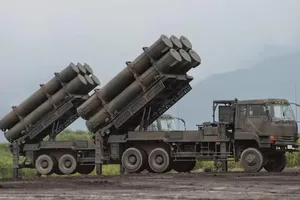 Tên lửa hành trình đất đối hạm Type 12 của Nhật - một phiên bản nâng cấp từ Type 88. Ảnh: NIKKEI ASIA