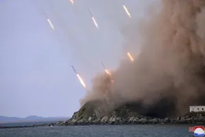 Triều Tiên tập trận quân sự tại một địa điểm không được tiết lộ ở Triều Tiên vào ngày 6-10 năm 2022. Ảnh: KCNA