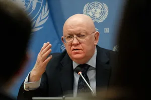 Đại sứ Nga tại Liên Hợp Quốc - ông Vassily Nebenzia. Ảnh: AFP