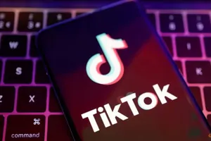 Logo ứng dụng TikTok. Ảnh: REUTERS