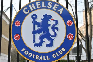 Logo Câu lạc bộ bóng đá Chelsea của Anh. Ảnh: AFP