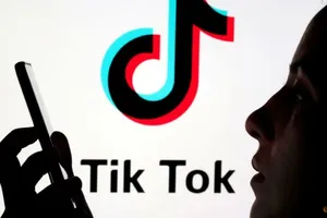 Logo của mạng xã hội video Tiktok. Ảnh: REUTERS