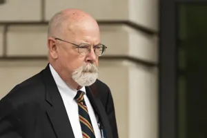 Ông John Durham - công tố viên đặc biệt điều tra nguồn gốc của cuộc điều tra về mối liên hệ giữa ông Donald Trump và Nga trong chiến dịch bầu cử Tổng thống Mỹ 2016. Ảnh: AP