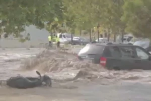 VIDEO: Người dân bám vào ô tô, trèo lên cây cao tránh dòng lũ kinh hoàng