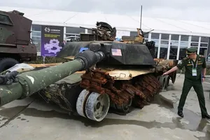 ẢNH, VIDEO: Xe tăng phương Tây được trưng bày tại triển lãm ở Moscow 