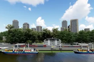 Phối cảnh kênh đào Funan Techo.