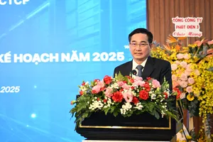 Ông Lê Văn Danh, Tổng Giám đốc EVNGENCO3 phát biểu tại hội nghị.