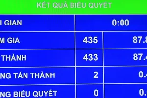 Biểu quyết thông qua nghị quyết giám sát năm 2016