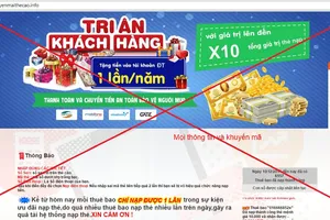 Công bố danh sách website lừa đảo
