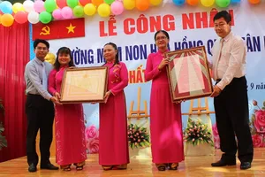 Trường mầm non Hoa Hồng đạt tiêu chuẩn chất lượng giáo dục