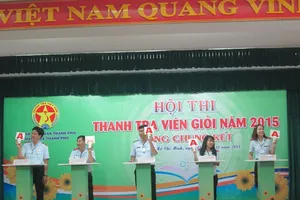 Kết quả chung kết thanh tra viên giỏi năm 2015