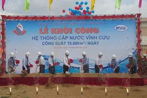 Khởi công nhà máy cấp nước 15.000 m3/ngày