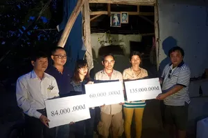 Hơn 400 triệu giúp đỡ gia đình ba cháu bé bị đuối nước