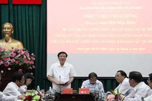 Chánh án Tối cao làm việc với TAND TP.HCM