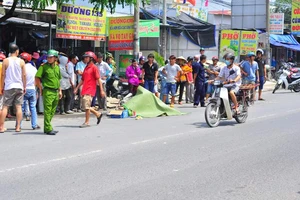 Né xe chở phế liệu, một thanh niên bị xe tải đâm tử vong