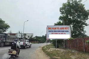 Quảng Ngãi: Dẹp biển quảng cáo 'chữa bệnh bằng nước'