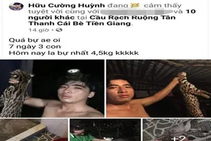 Xác minh vụ giết mèo rừng rồi 'khoe' trên Facebook 