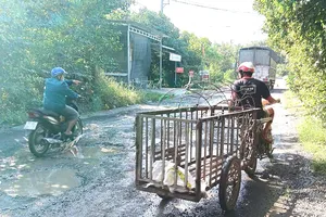 Bến Tre: Dân bức xức vì đường hư hỏng, nguy cơ tai nạn 