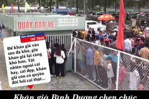 Chiếc vé sân Bình Dương