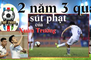 Lương Xuân Trường và ba cú sút phạt đẳng cấp