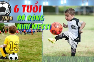 Thần đồng 6 tuổi lừa bóng như Messi