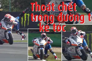 Thoát chết nhờ phản ứng nhanh trên xe phân khối lớn