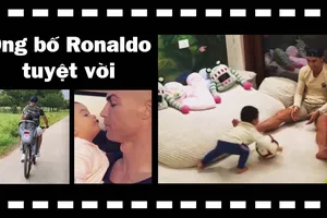 Ngoài đời CR7 là ông bố 'chất như quả đất'