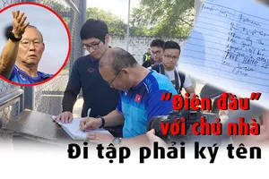 Ông Park 'điên đầu' với thủ tục ký tên qua rào vào sân tập