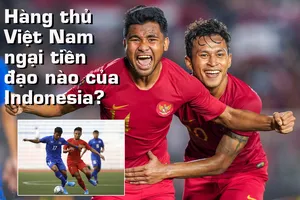 Hàng thủ Việt Nam ngại tiền đạo nào của Indonesia?