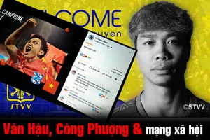 Công Phượng, Văn Hậu và mạng xã hội
