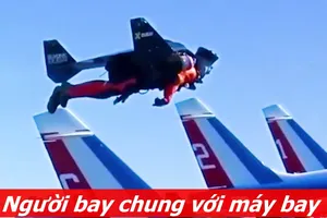 'Người bay' cao hơn, nhanh hơn cả máy bay phản lực