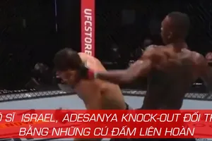 Võ sĩ Israel hạ knock out đối thủ bằng đòn đấm liên hoàn 