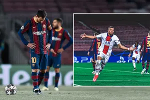 Khi ông vua sân Nou Camp bị tiểu tướng Mbappe hạ nhục 