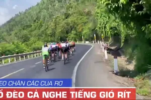 Video các cua rơ đổ đèo Cả và tiếng gió rít bên tai